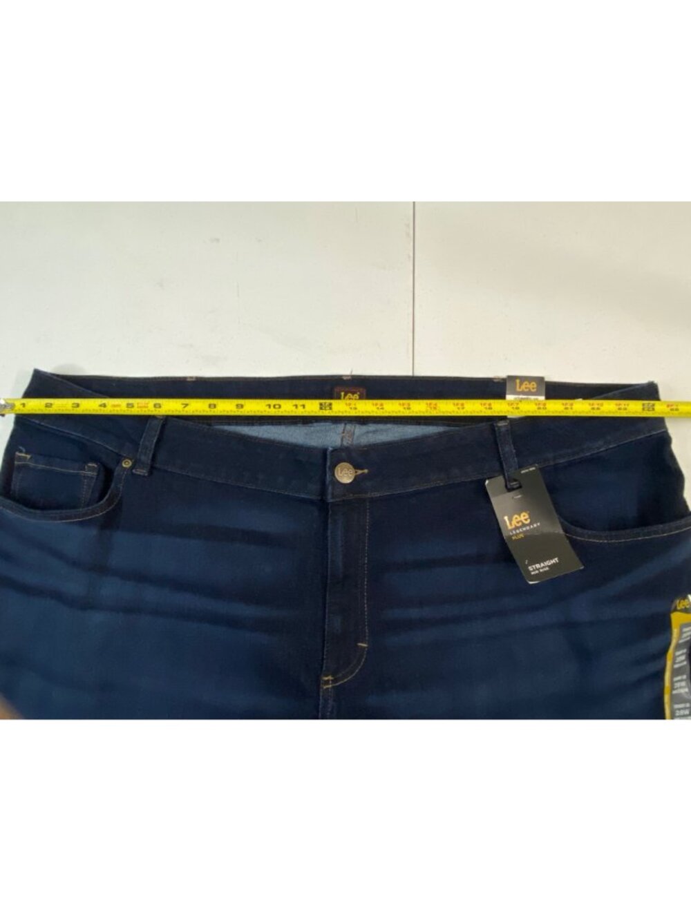 Lee Legendary Plus Straight Leg Jeans Women 28W Mid Rise Dark Blue NWT - Picture 7 of 13